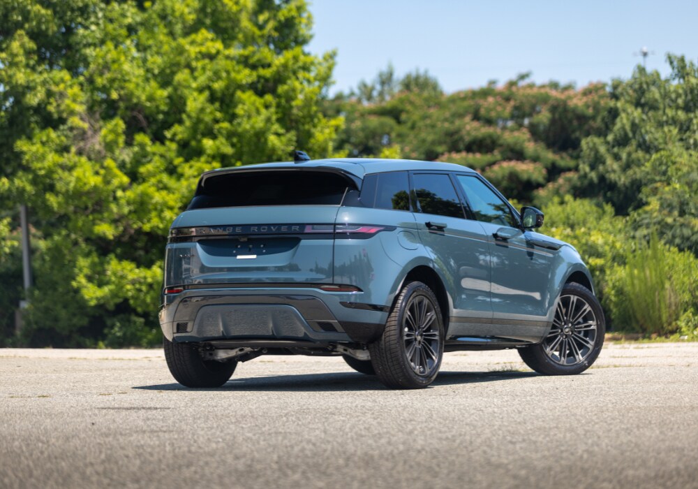 2025-range-rover-evoque.png Rear exterior view of the 2025 Land Rover Range Rover Evoque for sale in Greensboro, NC