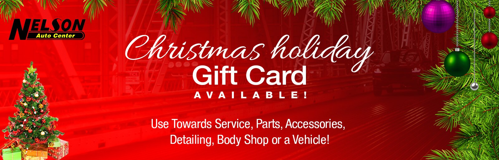 Christmas holiday gift cards available