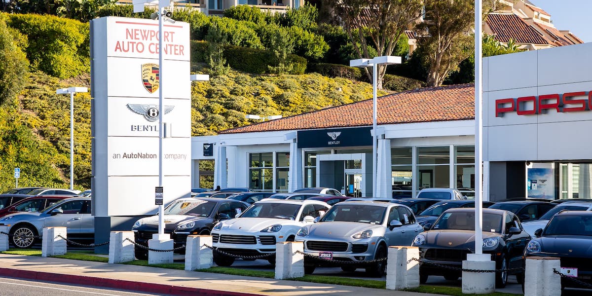 View of Bentley Newport Beach from the road