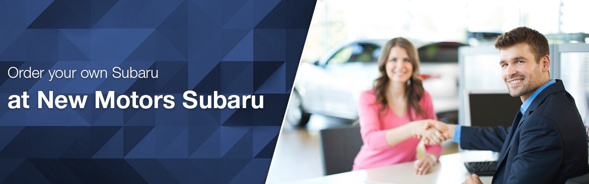 Order your own Subaru At New Motors Suabru