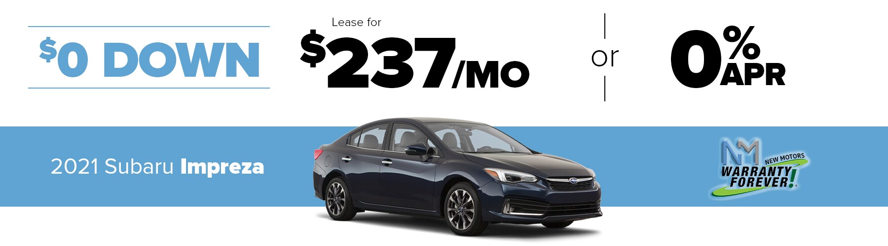New Motors Subaru Monthly Offer Impreza