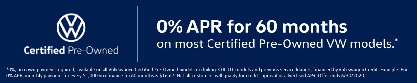 Niello Volkswagen APR Offer for Certified VW