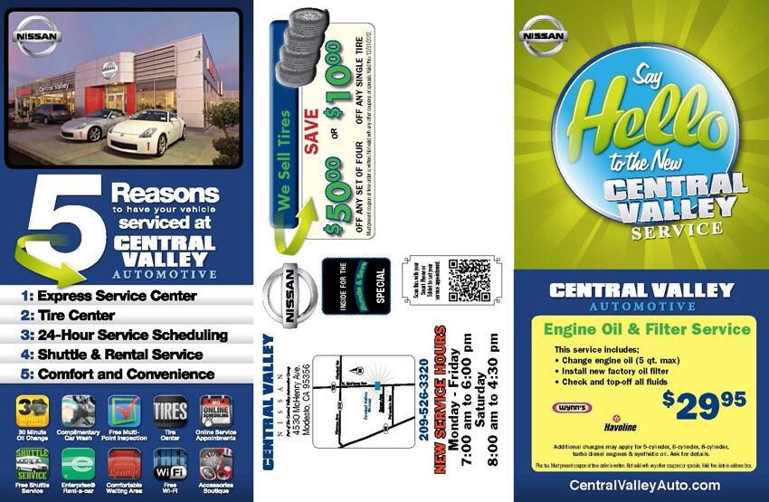 Central avenue nissan service coupons