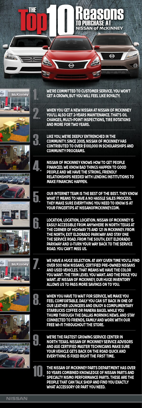 Top 10 Reasons to Purchase at Nissan of McKinney