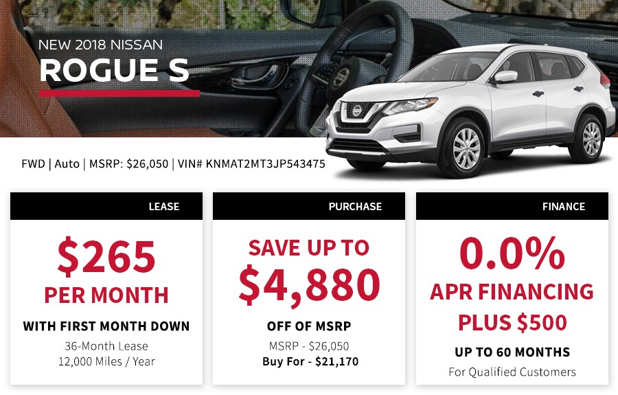 New 2018 Rogue Special Offer