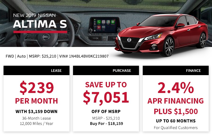 New 2019 Altima Special Offer