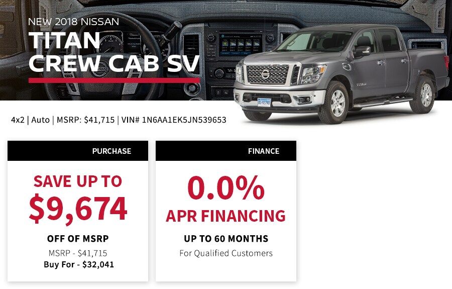 New 2018 Titan Special Offer