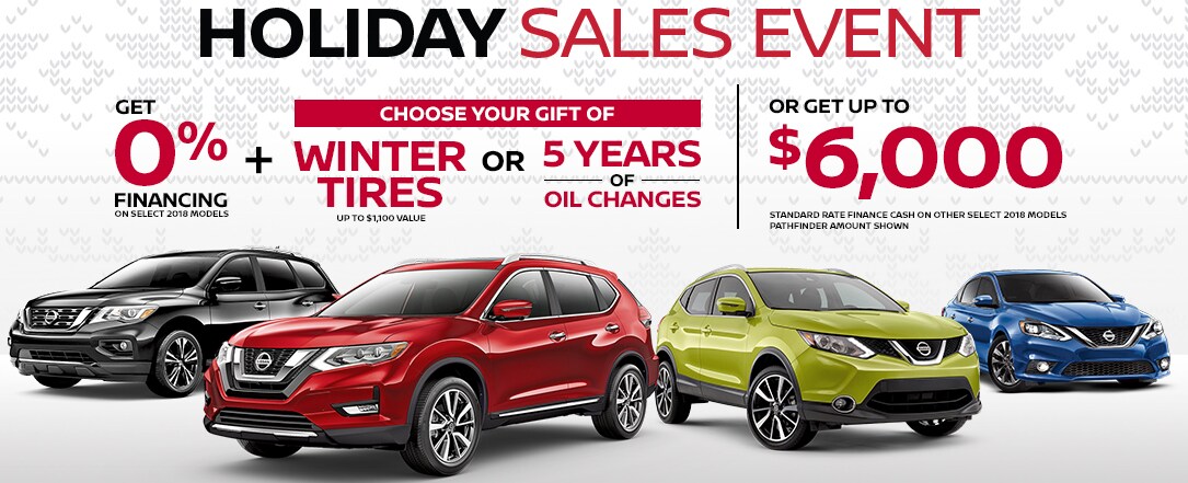nissan holiday sales event banner