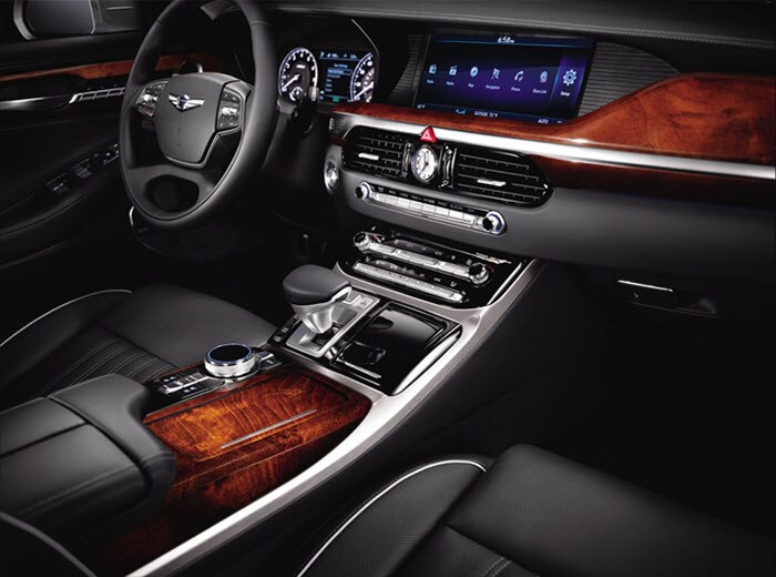 2018 Genesis G90 Black Leather Interior