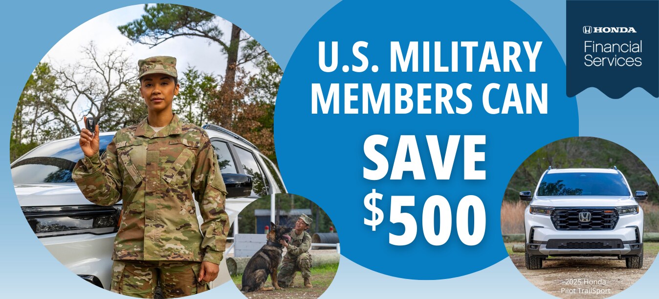 honda_military_offer2025.png U.S. Military Members Can Save $500 On a New Honda