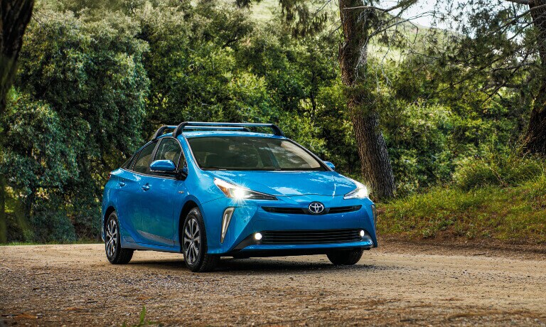 2020 Toyota Prius Driving through the forest