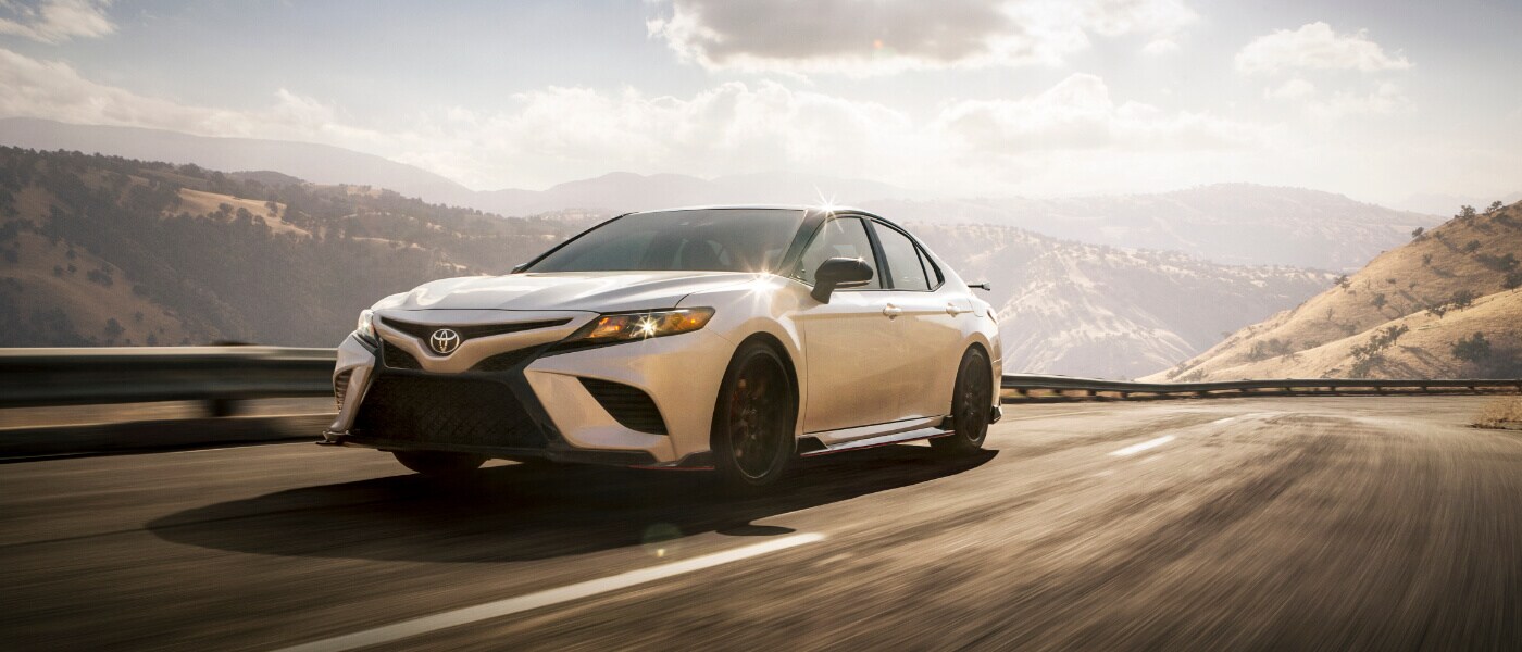 2020 Toyota Camry driving on the highway