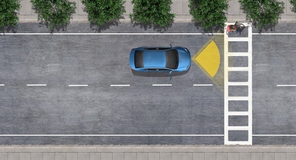 Toyota Prius brake and traffic sensor