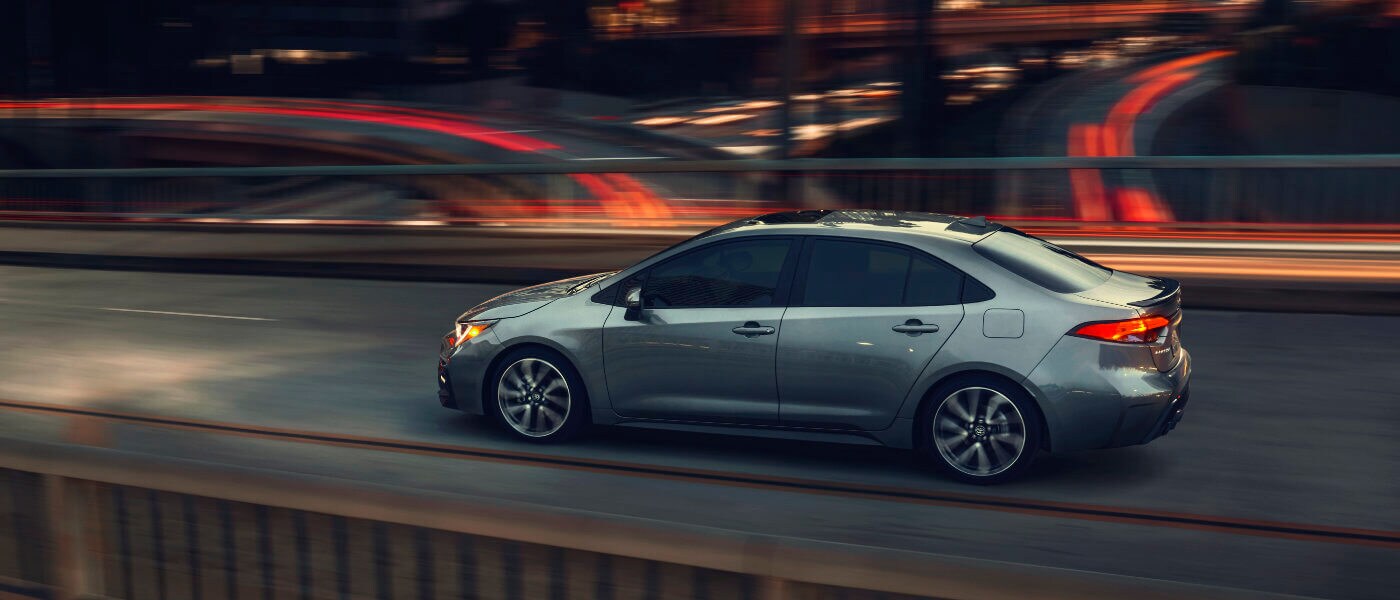 2020 Toyota Corolla driving on a highway