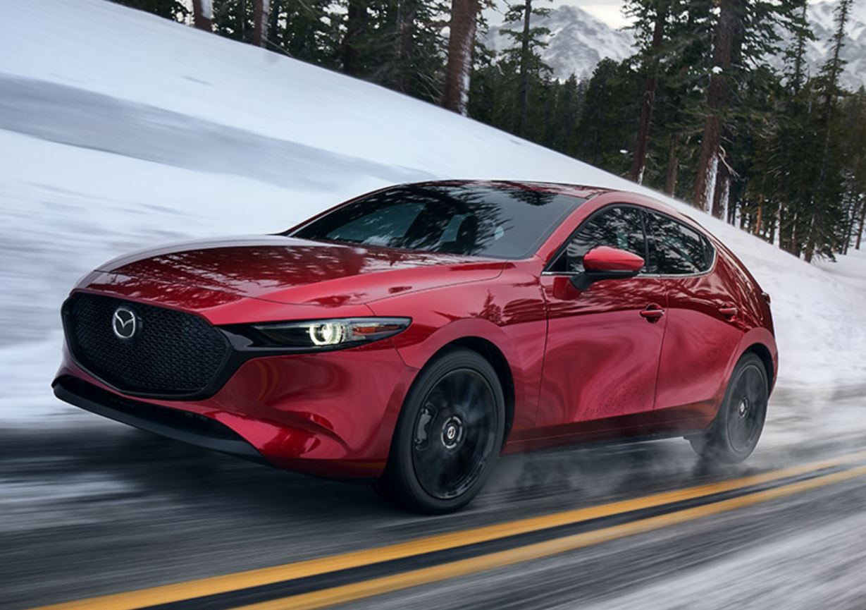 new 2020 Mazda3 in Snow