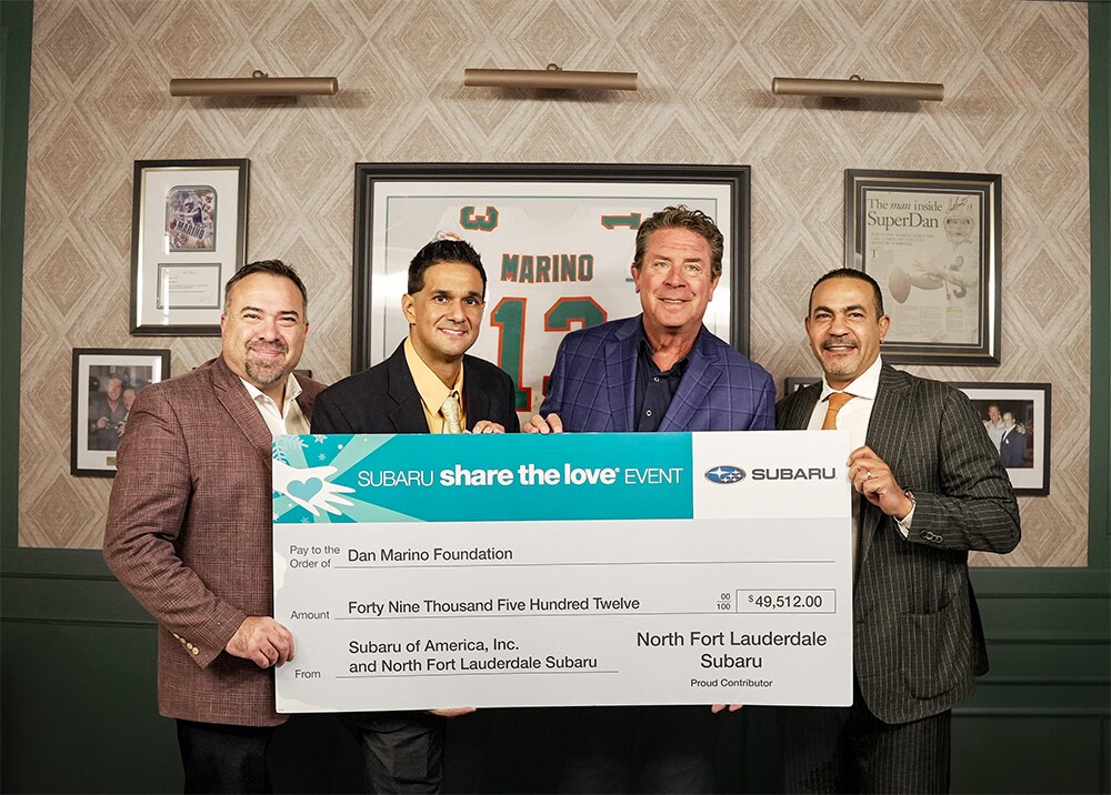 Dan Marino Foundation donation Dan Marino Foundation donation