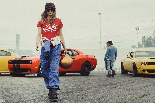 The 2019 Dodge Challenger girl on track White Oak, OH Northgate CDJR
