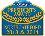 Northgate Ford in Cincinnati is the proud recipient of the President's Award from Ford Motor Company for it's outstanding sales and service record of excellence!
