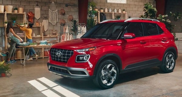 Red Hyundai Venue Exterior Design