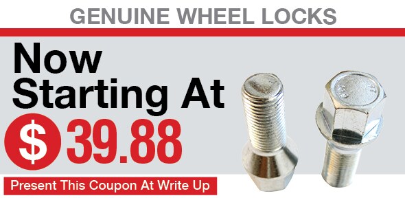 Genuine Wheel Locks Coupon, San Antonio, TX Automotive Service Special Genuine Wheel Locks Coupon, San Antonio, TX Automotive Service Special Special