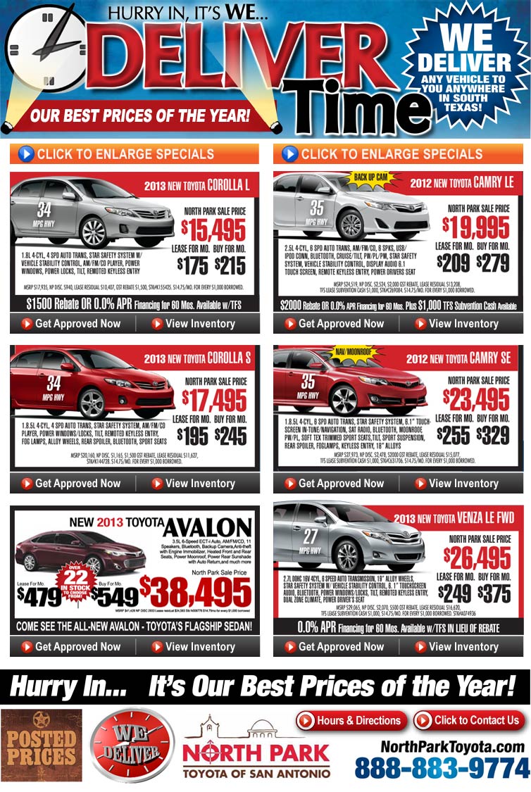 Toyota Truck Specials at North Park Toyota