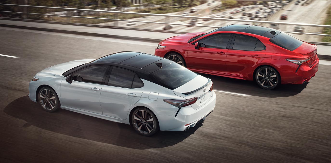 Two 2018 Toyota Camry side by side Two 2018 Toyota Camry side by side | Northridge Toyota serving Mission Hills, Reseda, Chatsworth, North Hollywood