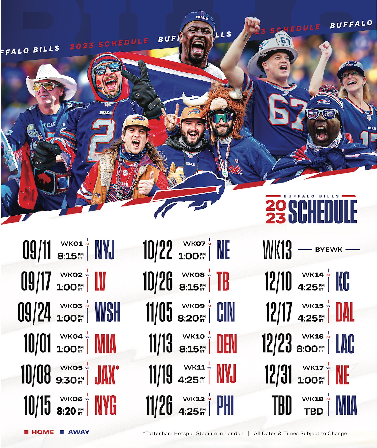 2023 Buffalo Bills Schedule Northtown Automotive