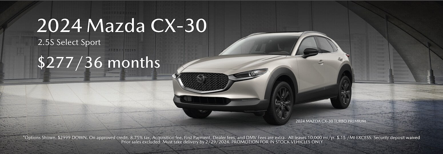 New 2024 Mazda CX30 Lease Offer & Specials in Amherst, NY Northtown