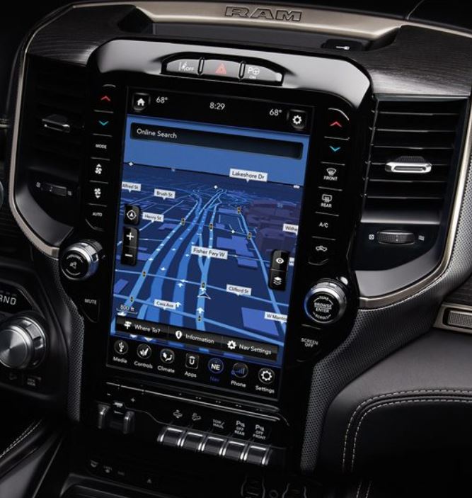 All-New 2019 Ram 1500 features Best-In-Class Largest Available Touch-Screen in the segment at Beaverton's Northwest Jeep Chrysler Dodge Ram