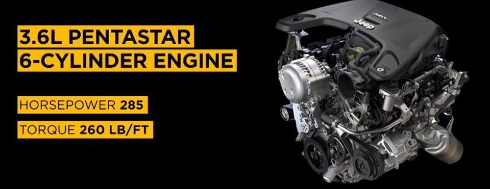 Powertrain Options on the 2018 Jeep Wrangler JL available at Beaverton's Northwest Jeep Chrysler Dodge Ram