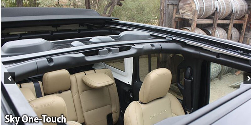New 2018 Jeep Wrangler JL Sky One-Touch roofing options available at Beaverton's Northwest Jeep Chrysler Dodge Ram