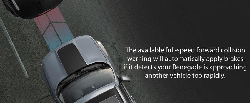 2015 Jeep Renegade has the available forward collision warning system.jpg