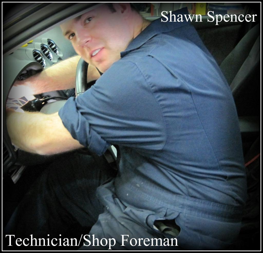 Shawn Spencer<br><span style='font-size: 90%;color:#000000;'>Technician/Shop Foreman</span>