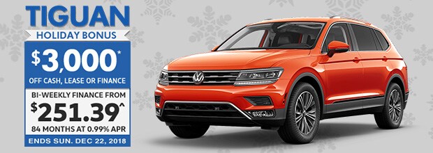 Tiguan Holiday Bonus