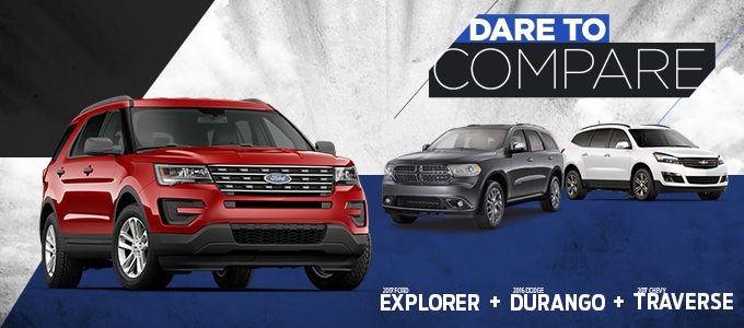 Paul Obaugh Ford - Dare To Compare - Explorer vs Traverse vs Durango