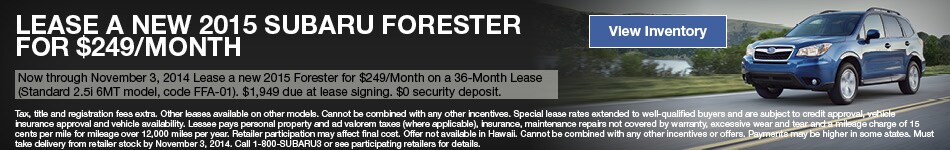 2014 Subaru Forester Lease