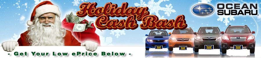 Take the discount or get cash back - only at Ocean Subaru