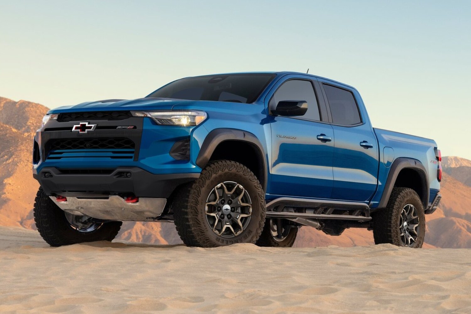 New 2023 Chevy Colorado ZR2 in blue exterior color