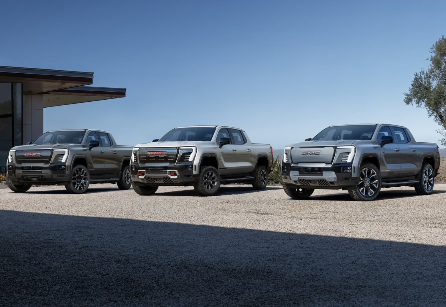 2024 GMC Sierra EV Trim Comparison of multiple trims side by side