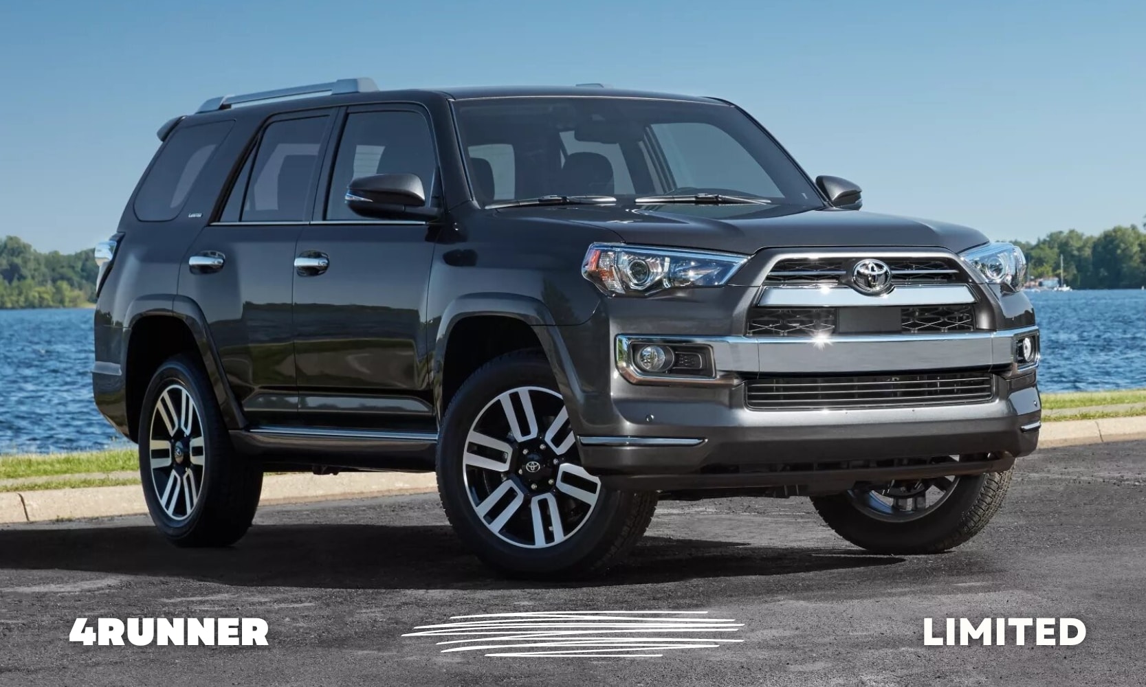 Used Toyota 4Runner Limited SUV parked on  a road close to a river