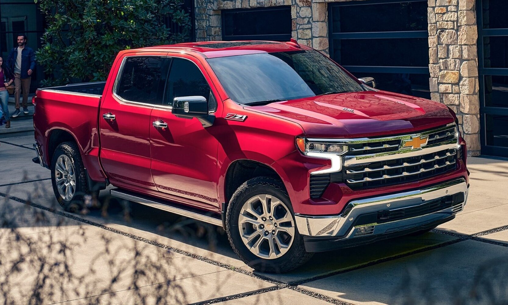 Comparison image of the 2024 Chevy Silverado 1500 LTZ exterior