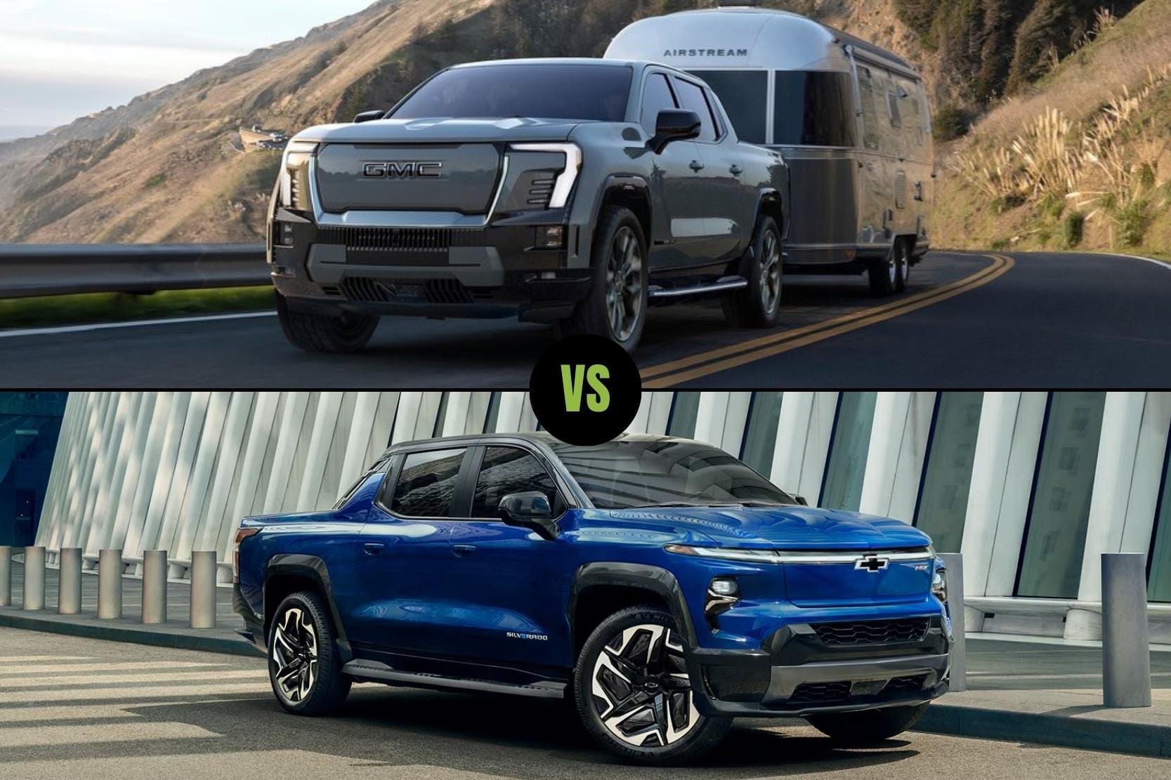 2024 GMC Sierra EV vs. Chevy Silverado EV Exterior Comparison