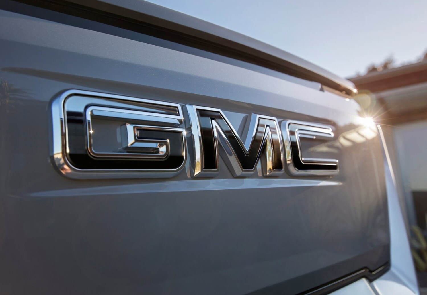 Close up grill view of the 2024 GMC Sierra Electric Truck