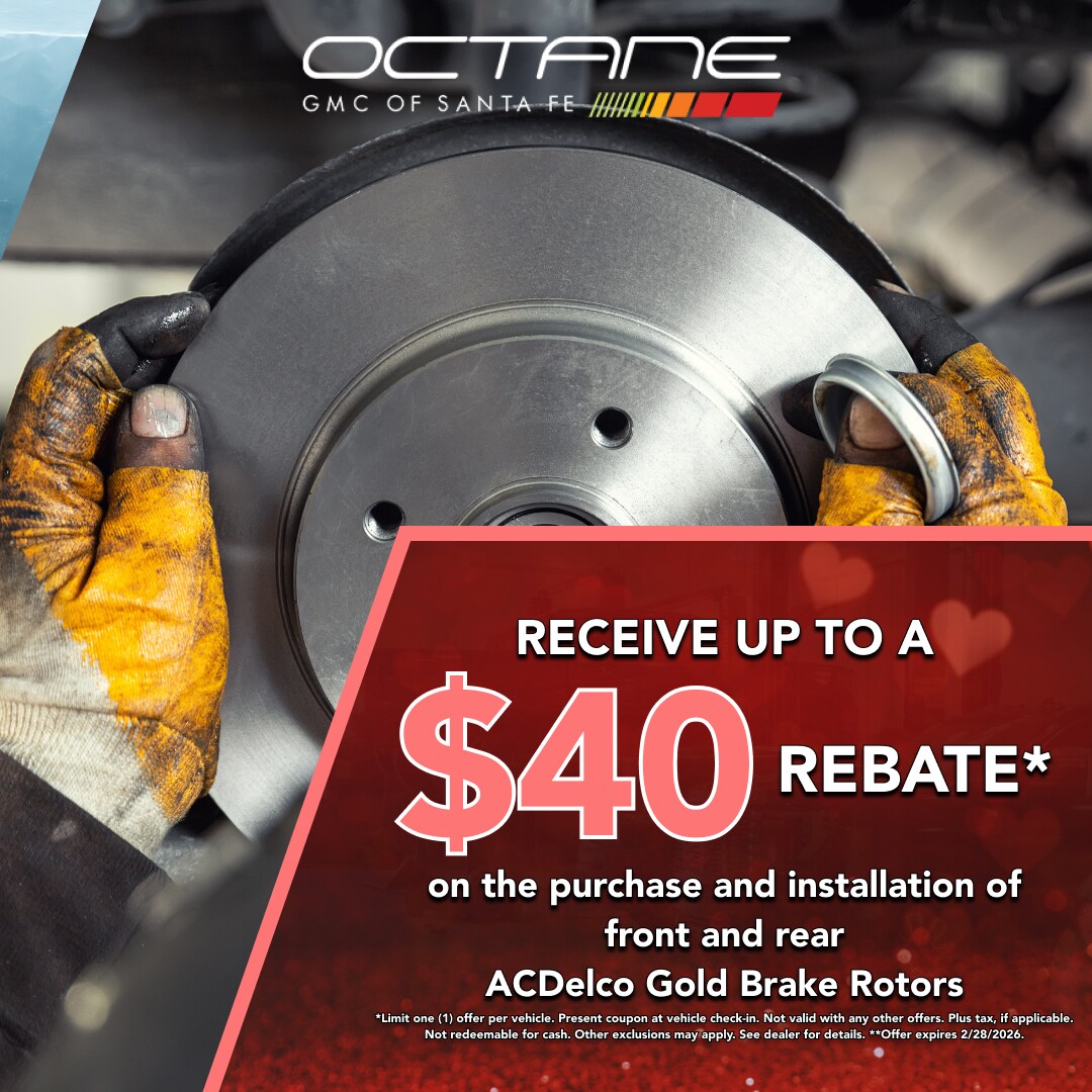 Receive upto $40 rebate on the purchase and installation of front and rear ACDelco Gold Brake Rotors