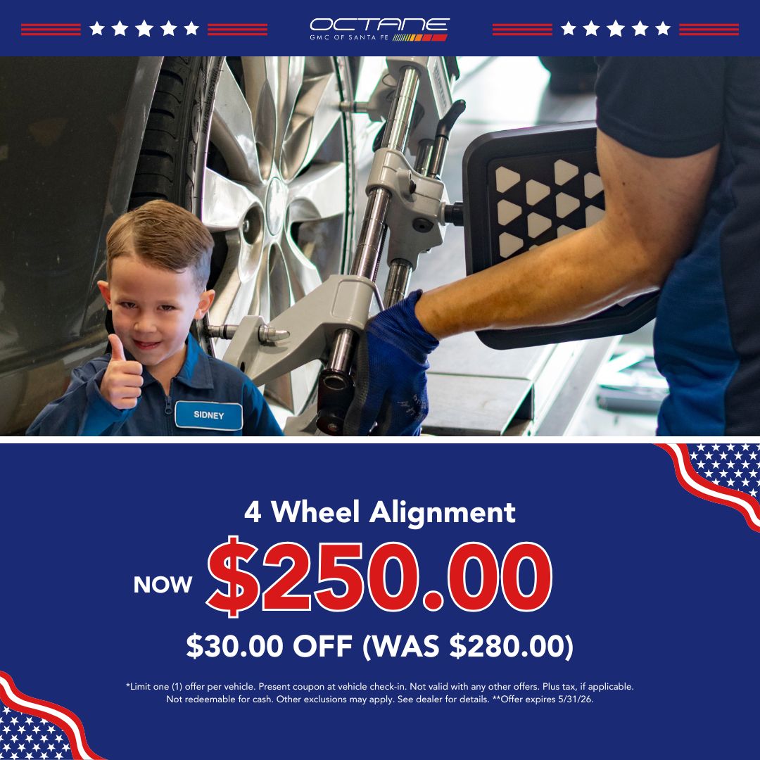$30 Off on 4 Wheel Alignment. Now at $250.