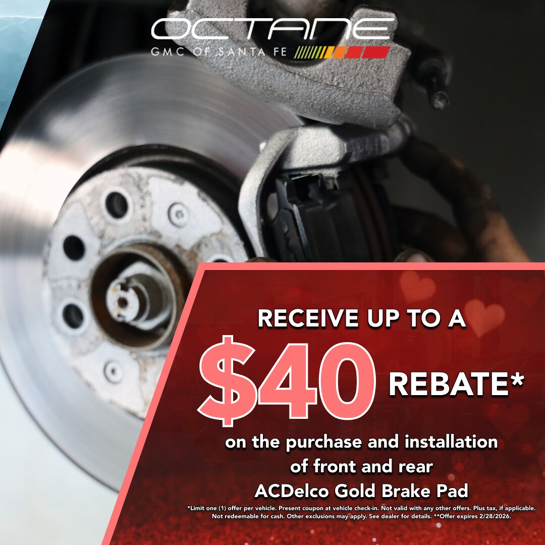 Receive upto $40 rebate on the purchase and installation of front and rear ACDelco Gold Brake Pad.