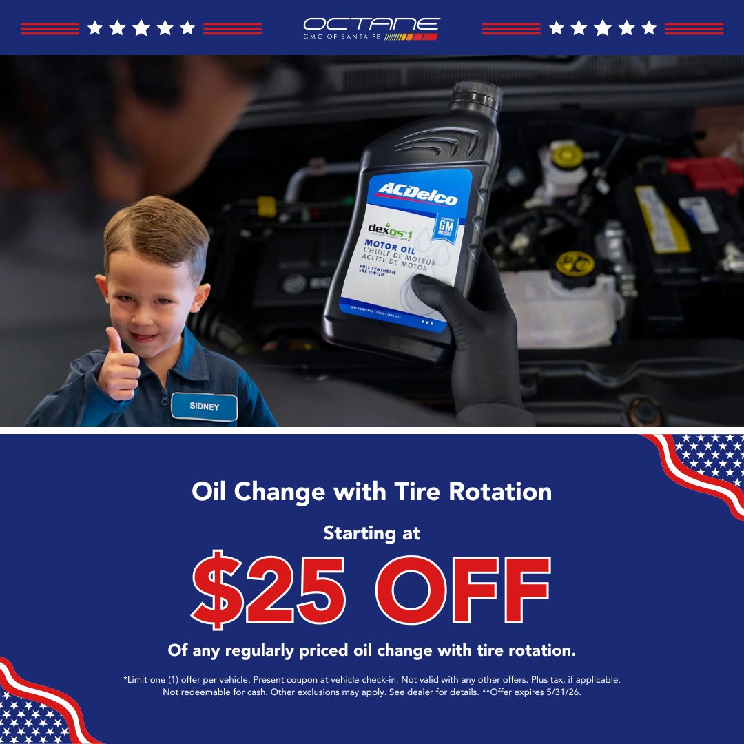 Oil Change with tire rotation starting at $25 off of any regularly priced oil change with tire rotation