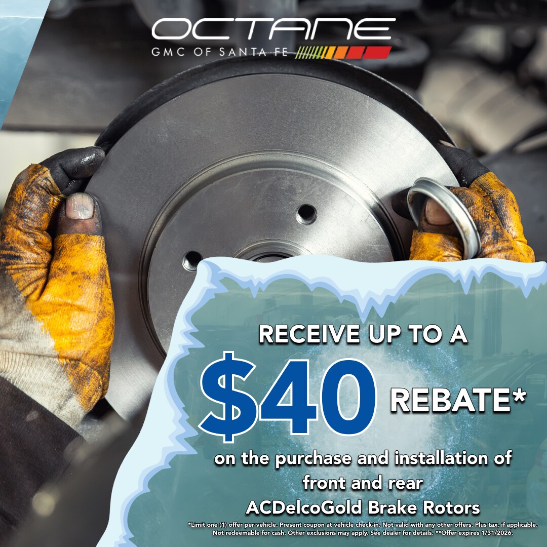 Receive upto $40 rebate on the purchase and installation of front and rear ACDelco Gold Brake Rotors
