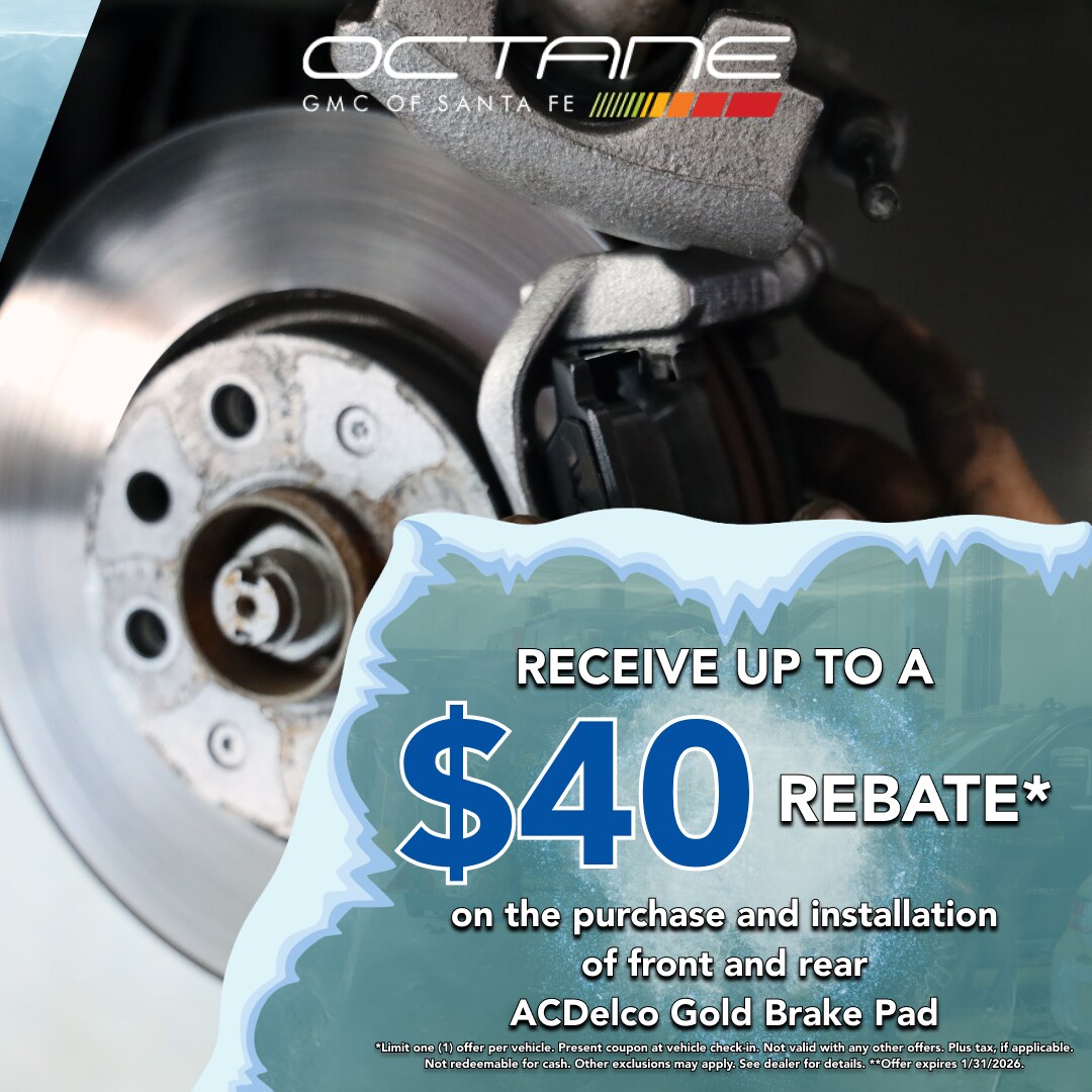 Receive upto $40 rebate on the purchase and installation of front and rear ACDelco Gold Brake Pad.