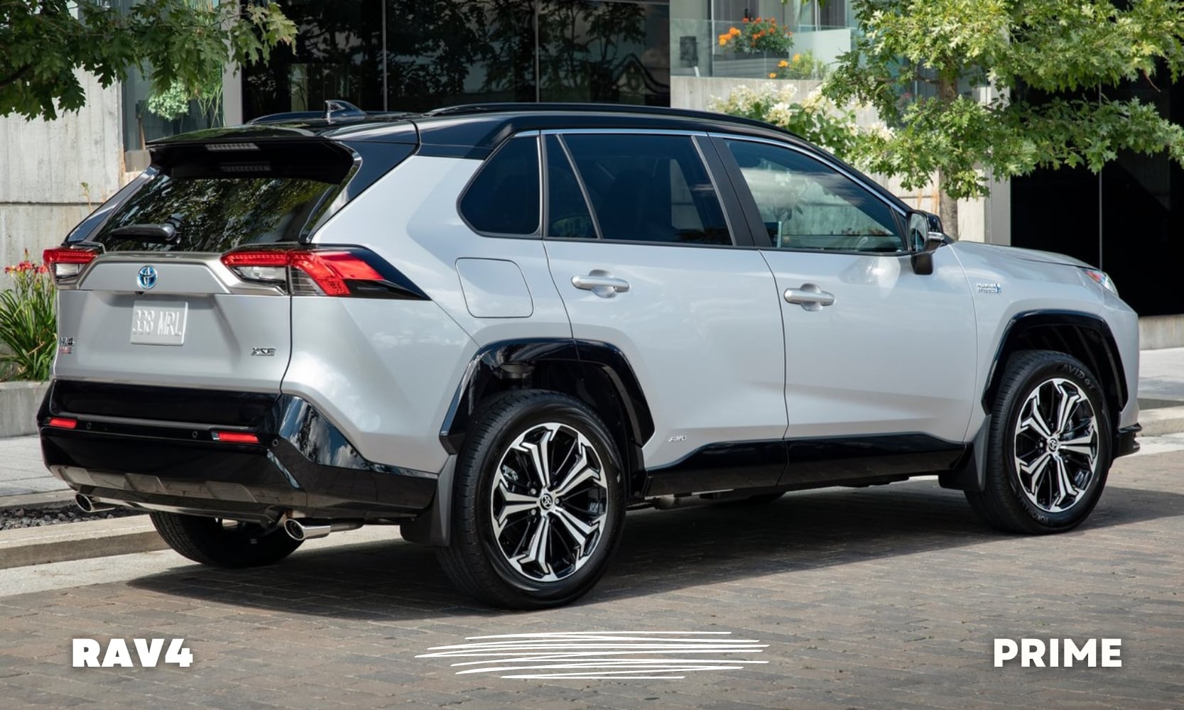 a silver used Toyota RAV4 Prime SUV